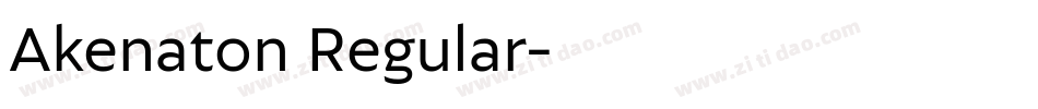 Akenaton Regular字体转换